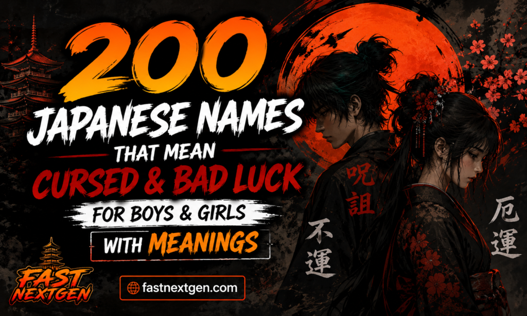 200 Japanese Names That Mean Cursed & Bad Luck for Boys & Girls With Meanings
