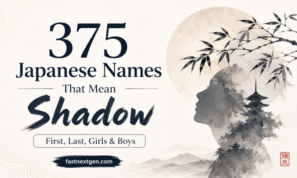375 Japanese Names That Mean Shadow [First, Last, Girls & Boys]