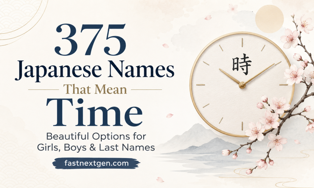375 Japanese Names That Mean Time Beautiful Options for Girls, Boys & Last Names