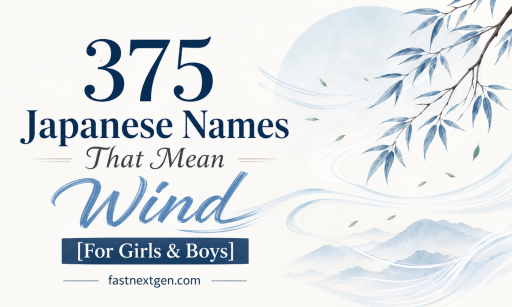 375 Japanese Names That Mean Wind [For Girls & Boys]