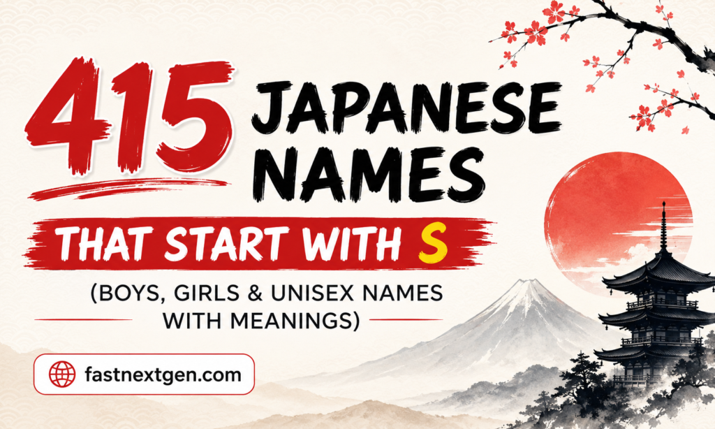 415 Japanese Names That Start With S (Boys, Girls & Unisex Names With Meanings)