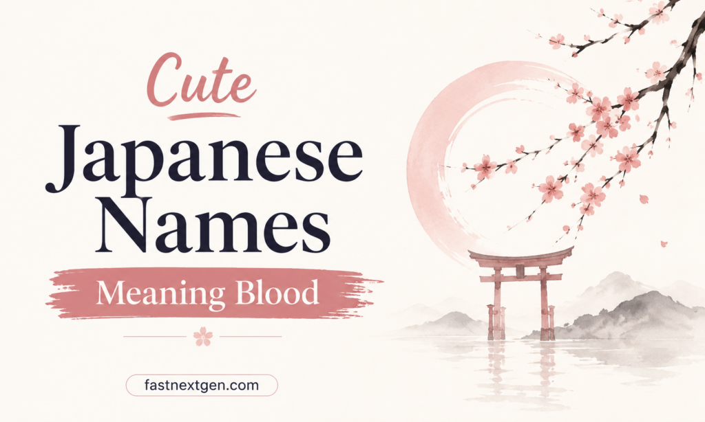Cute Japanese Names Meaning Blood