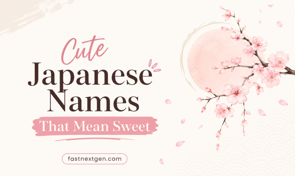 Cute Japanese Names That Mean Sweet