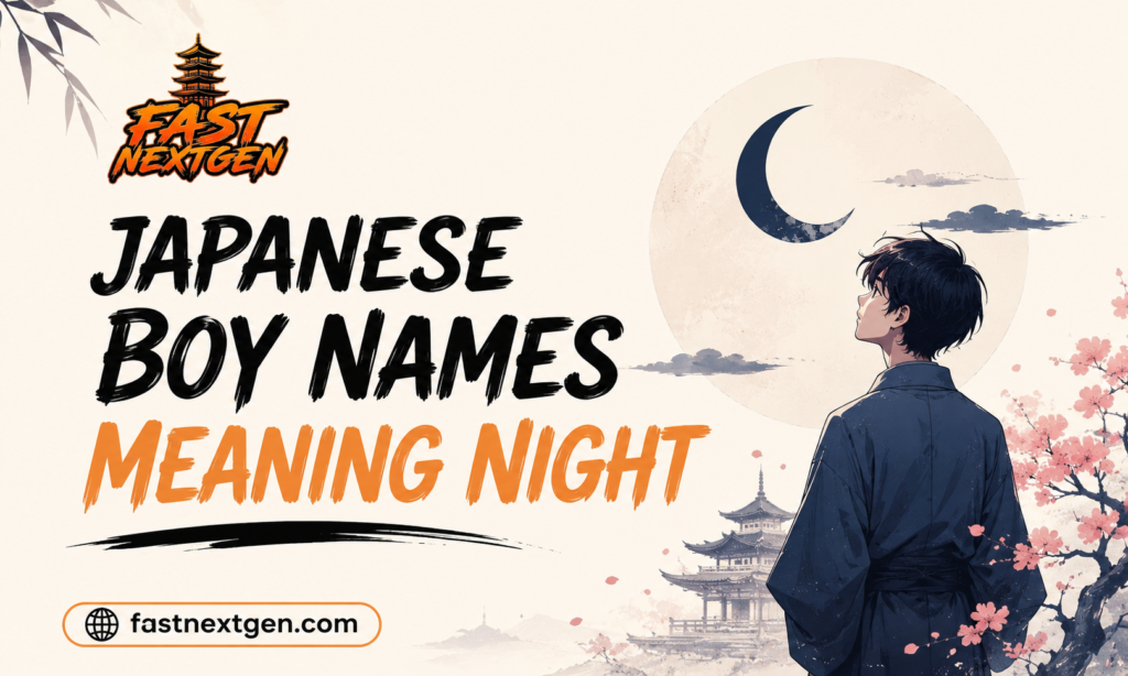 Japanese Boy Names Meaning Night