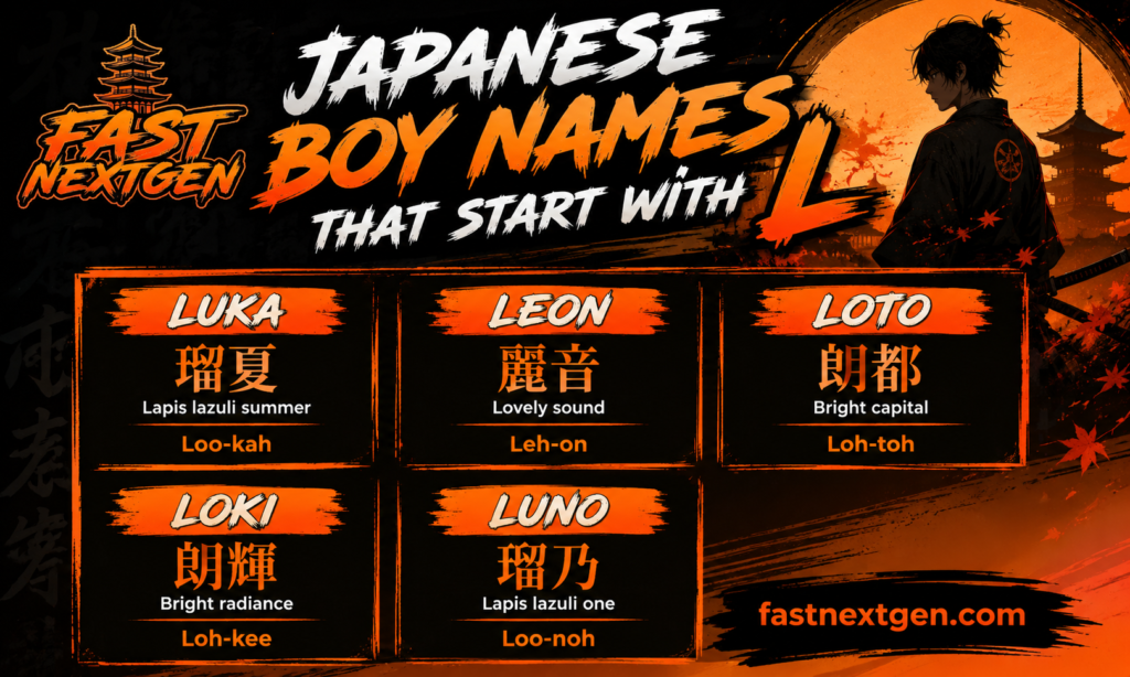 Japanese Boy Names That Start With L