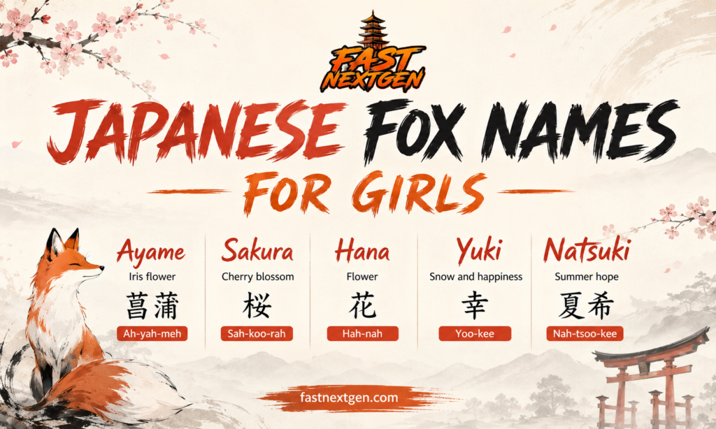 Japanese Fox Names for Girls