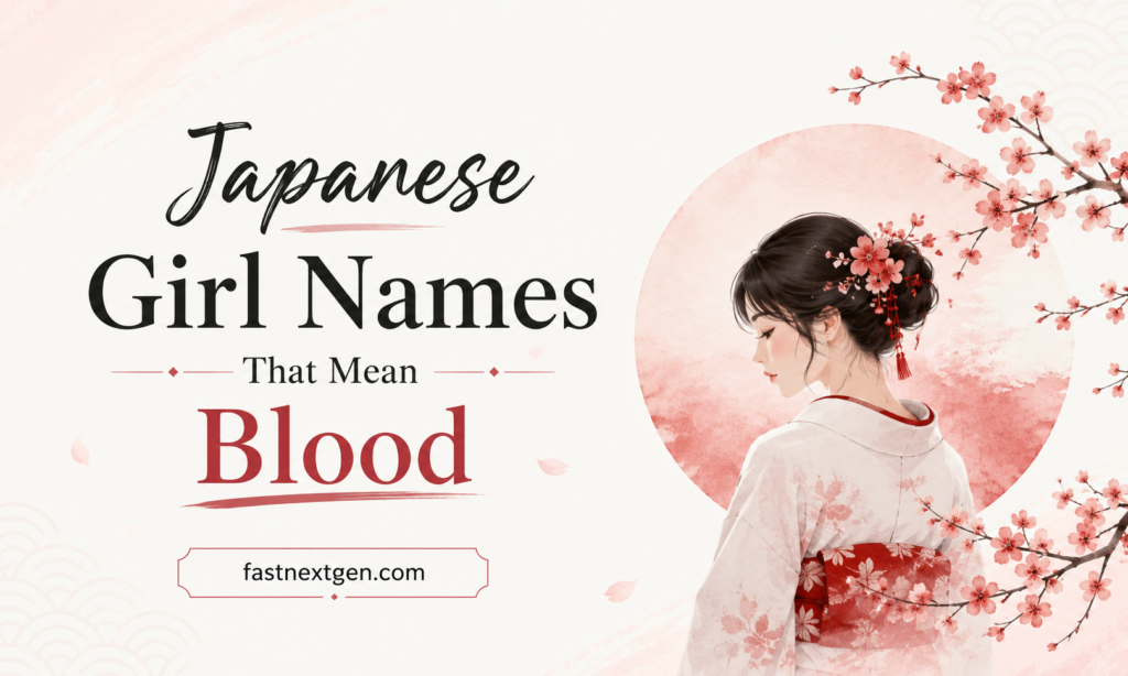 Japanese Girl Names That Mean Blood