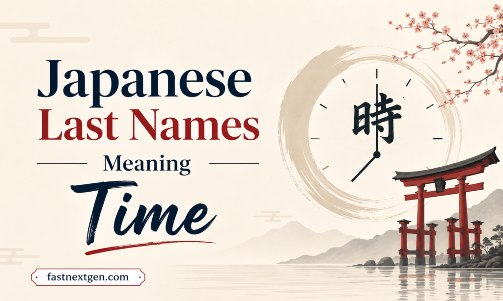 Japanese Last Names Meaning Time