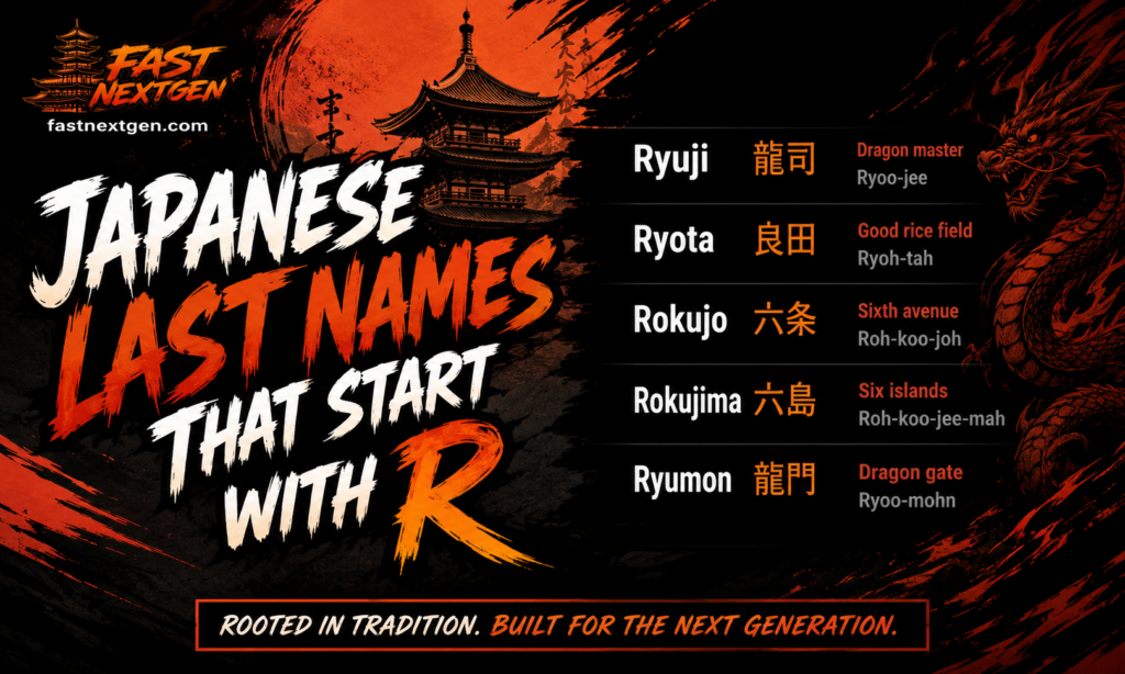 Japanese Last Names That Start With R