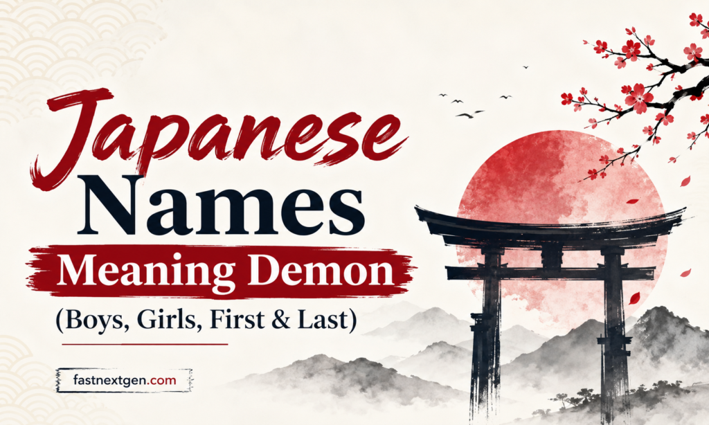Japanese Names Meaning Demon (Boys, Girls, First & Last)