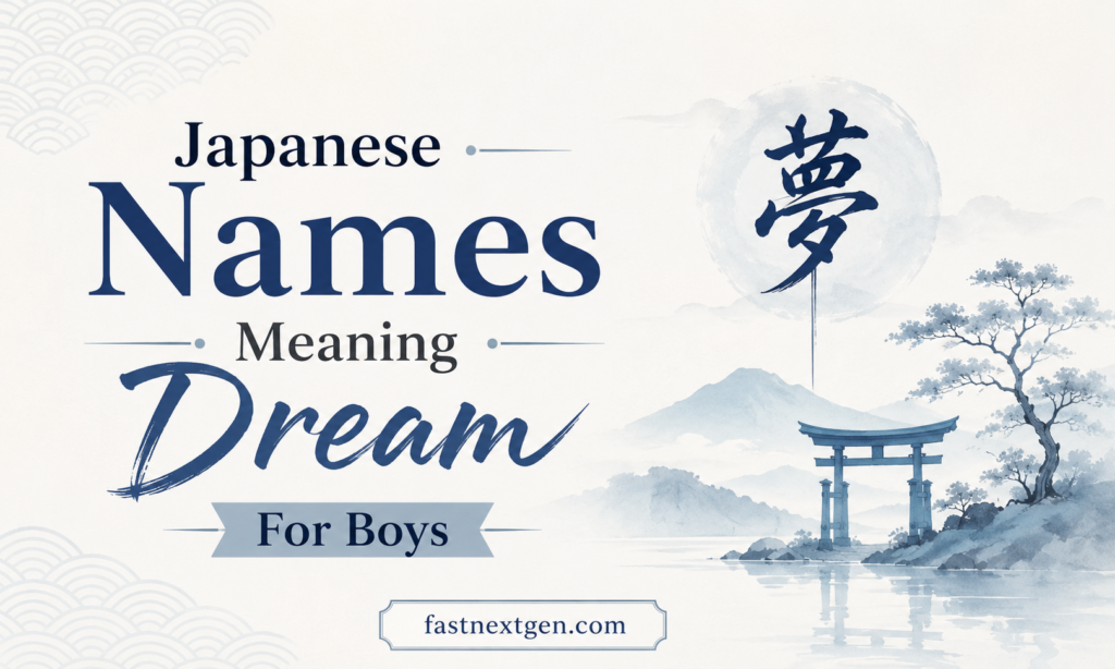 Japanese Names Meaning Dream For Boys