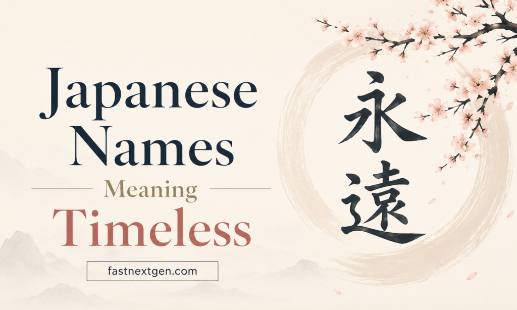 Japanese Names Meaning Timeless