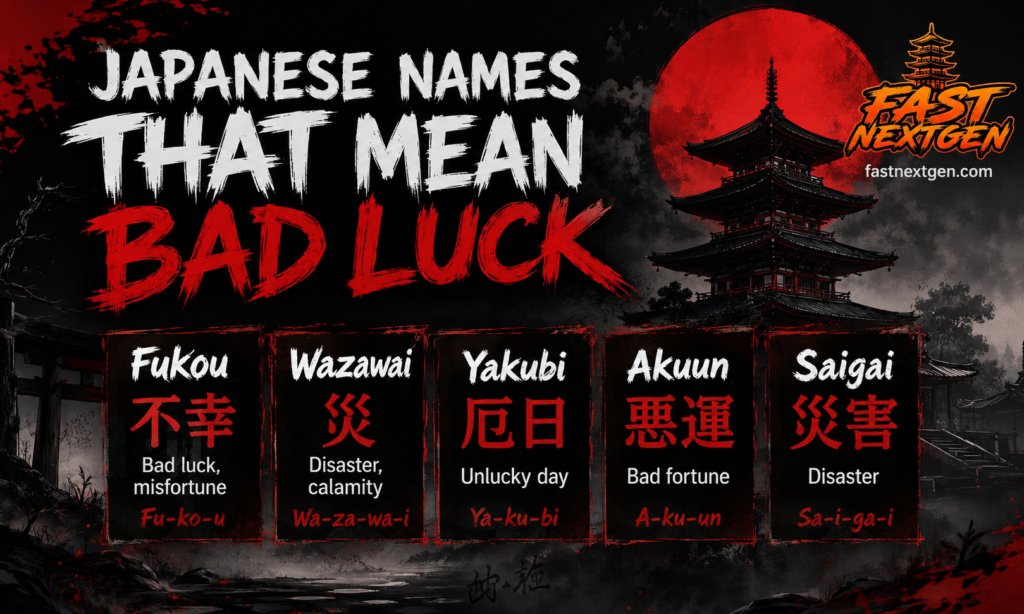 Japanese Names That Mean Bad Luck