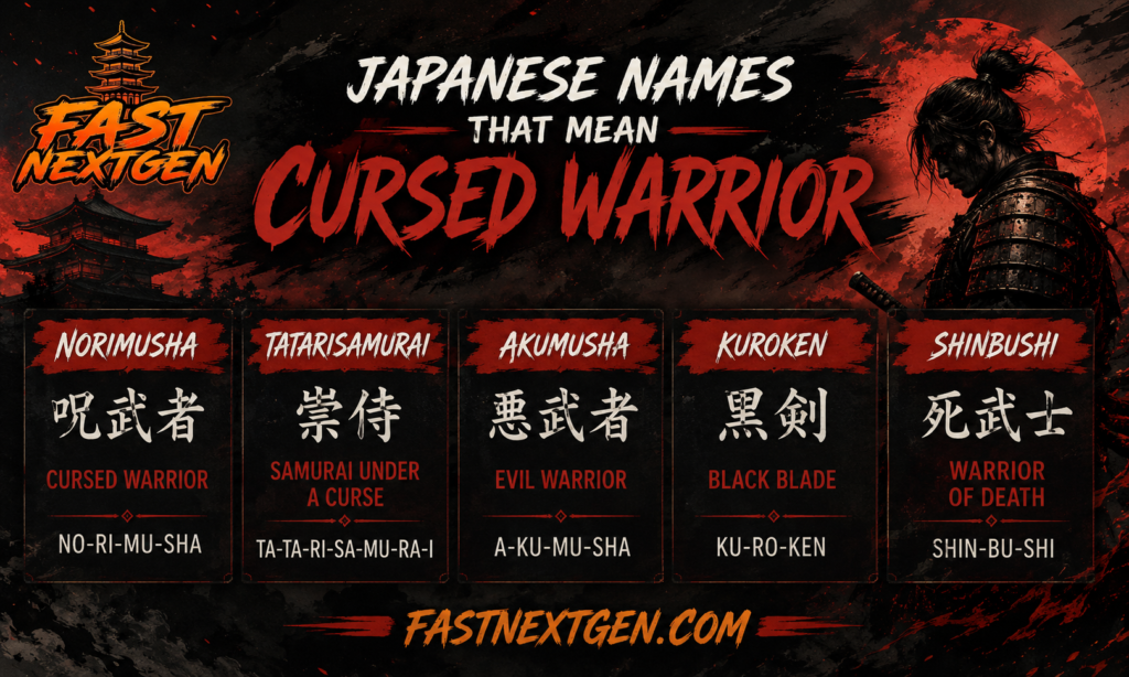 Japanese Names That Mean Cursed Warrior