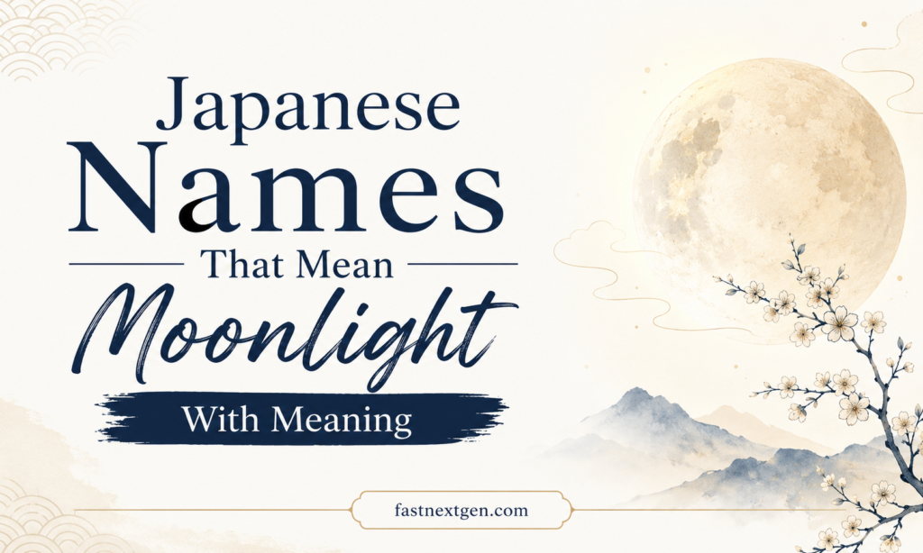 Japanese Names That Mean Moonlight With Meaning