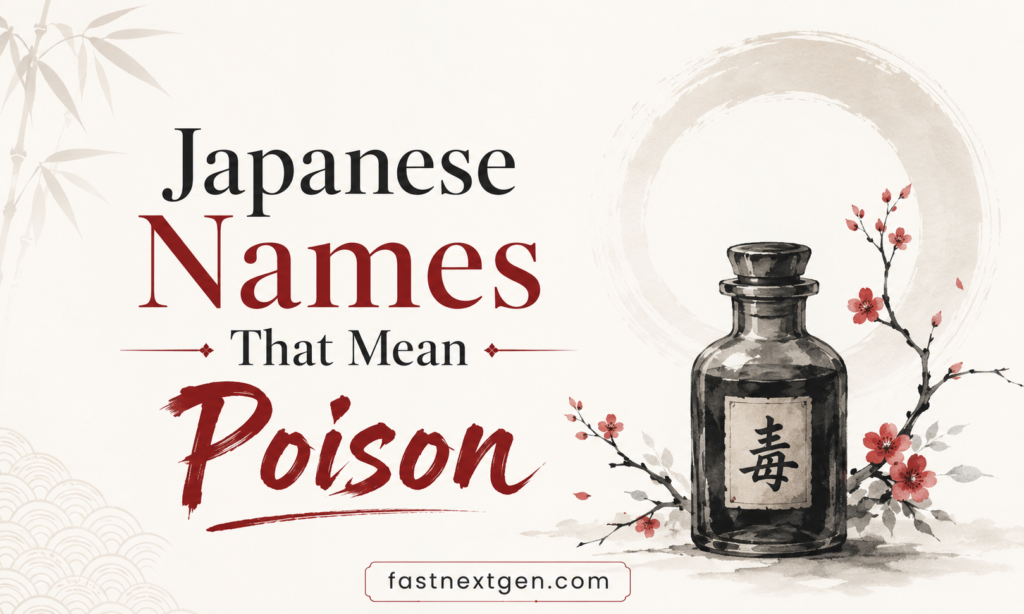 Japanese Names That Mean Poison