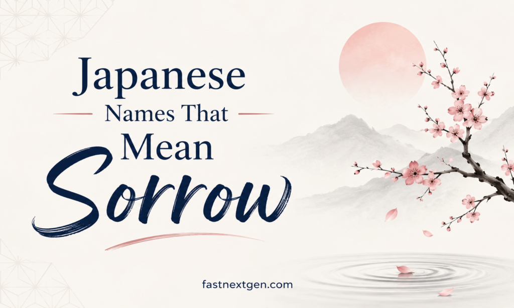 Japanese Names That Mean Sorrow