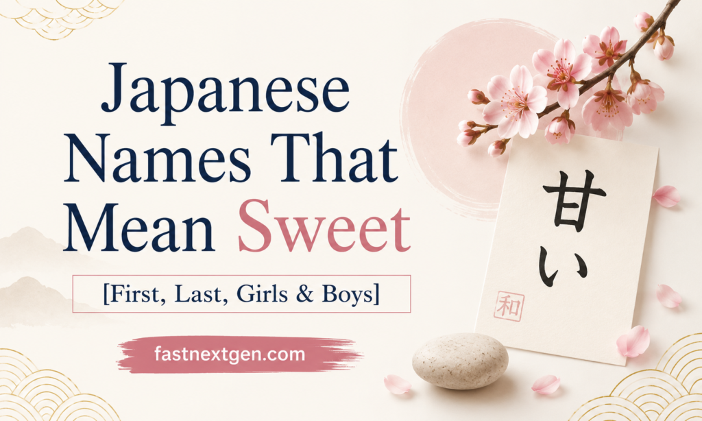 Japanese Names That Mean Sweet [First, Last, Girls & Boys]