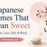 Japanese Names That Mean Sweet [First, Last, Girls & Boys]
