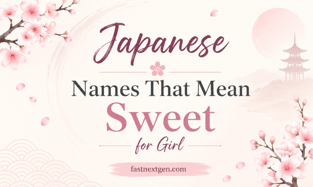 Japanese Names That Mean Sweet for Girl