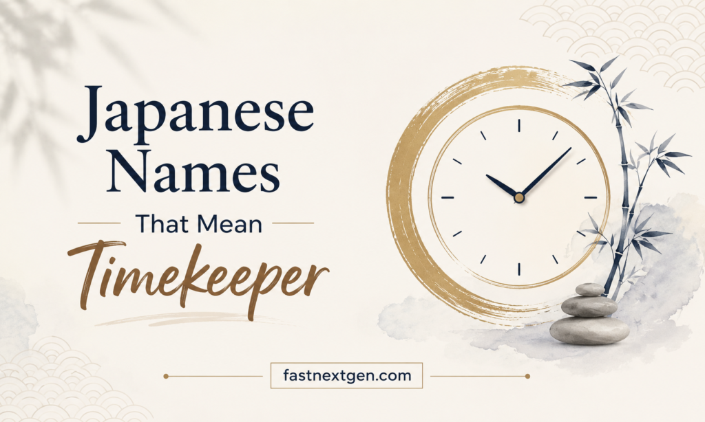 Japanese Names That Mean Timekeeper