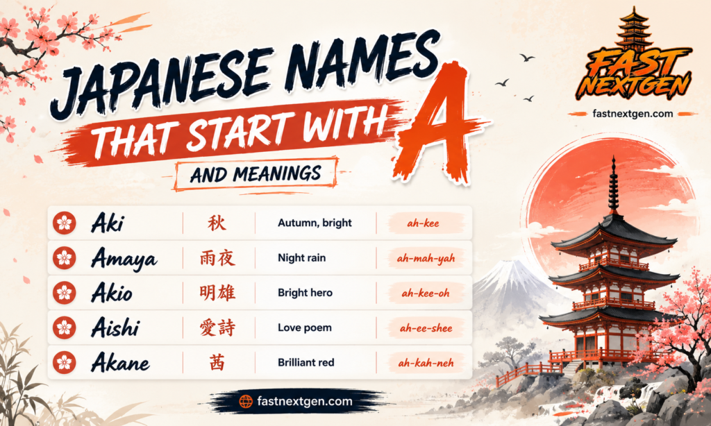 Japanese Names That Start With A and Meanings