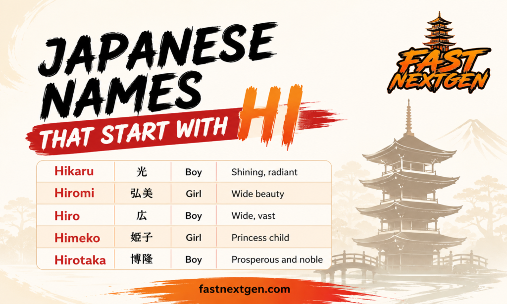 Japanese Names That Start With Hi