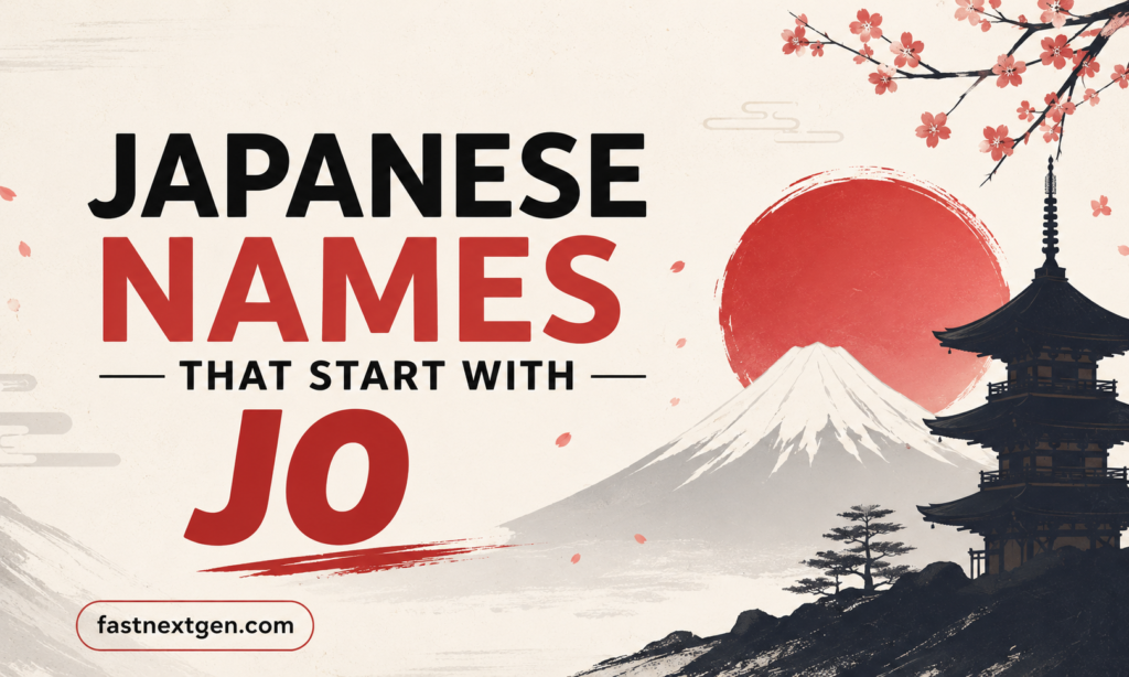 Japanese Names That Start With Jo