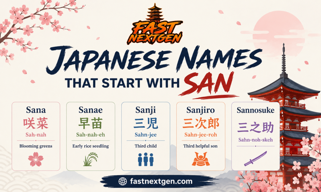 Japanese Names That Start With San
