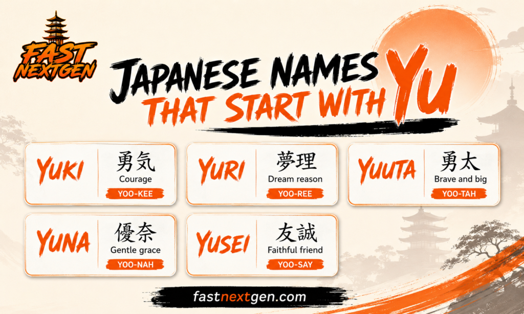 Japanese Names That Start With Yu