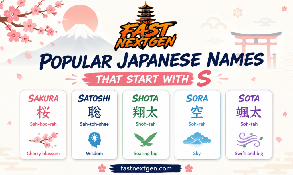 Popular Japanese Names That Start With S