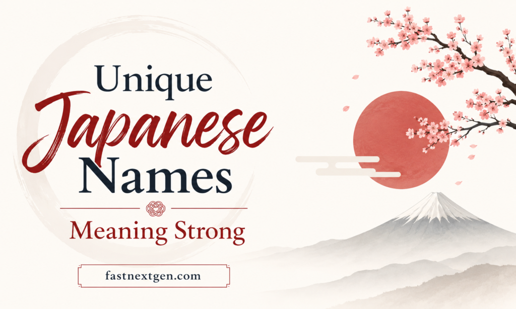 Unique Japanese Names Meaning Strong