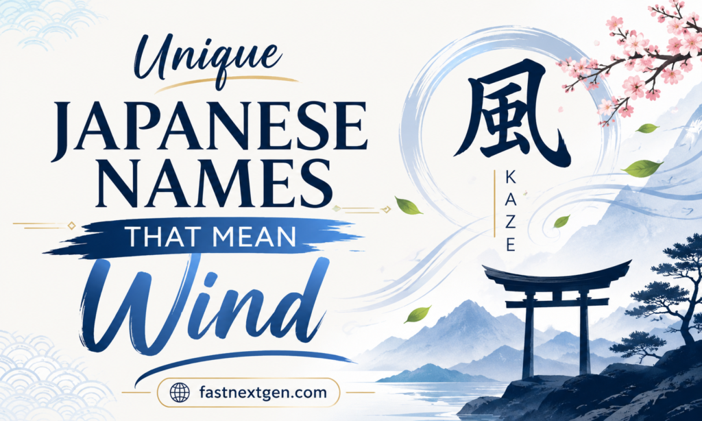 Unique Japanese Names That Mean Wind