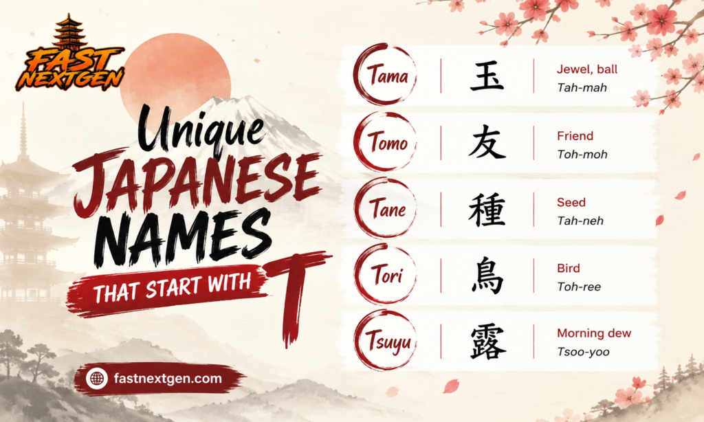 Unique Japanese Names That Start With T