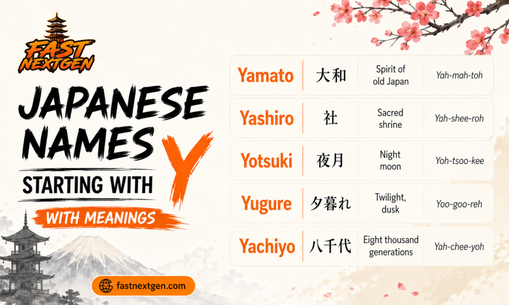 Japanese Names Starting With Y With Meanings