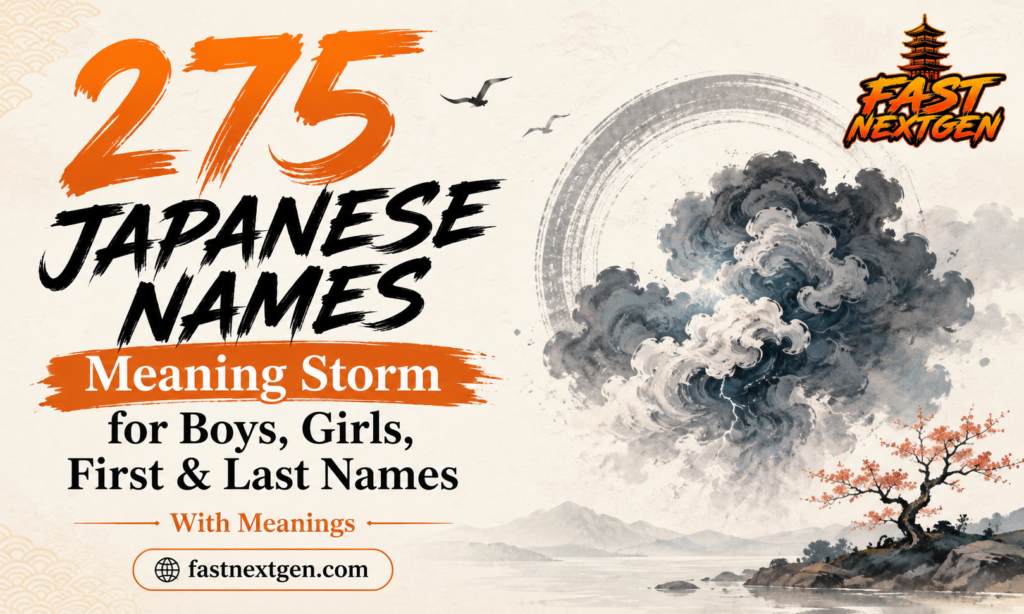 275 Japanese Names Meaning Storm for Boys, Girls, First & Last Names With Meanings