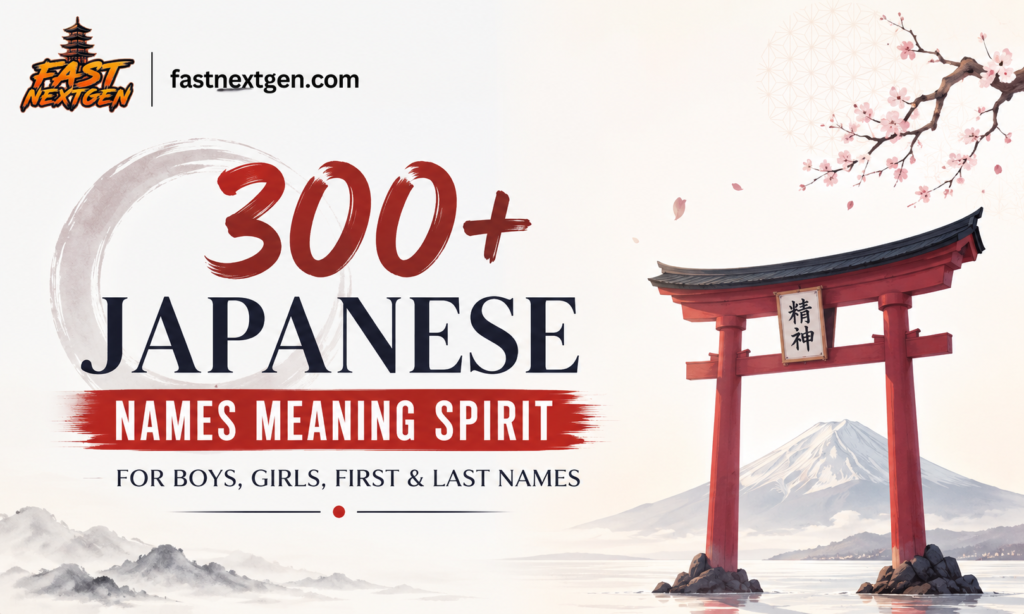 300+ Japanese Names Meaning Spirit for Boys, Girls, First & Last Names