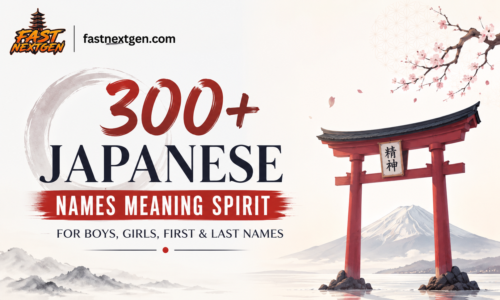 300+ Japanese Names Meaning Spirit for Boys, Girls, First & Last Names