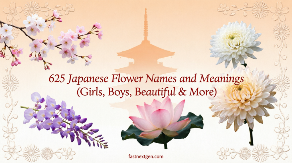 625 Japanese Flower Names and Meanings Girls, Boys & More
