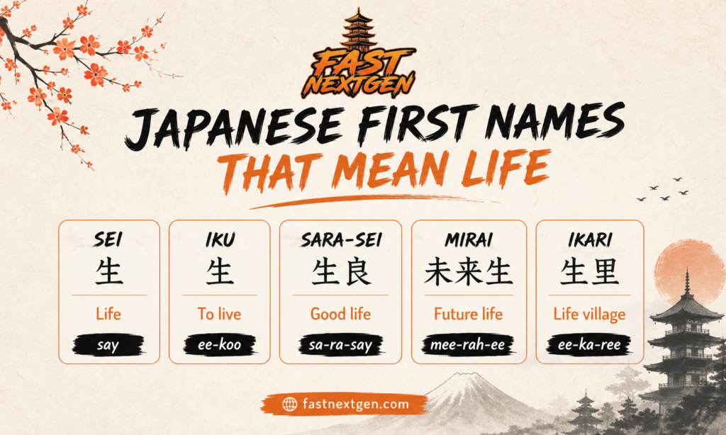 Japanese First Names That Mean Life