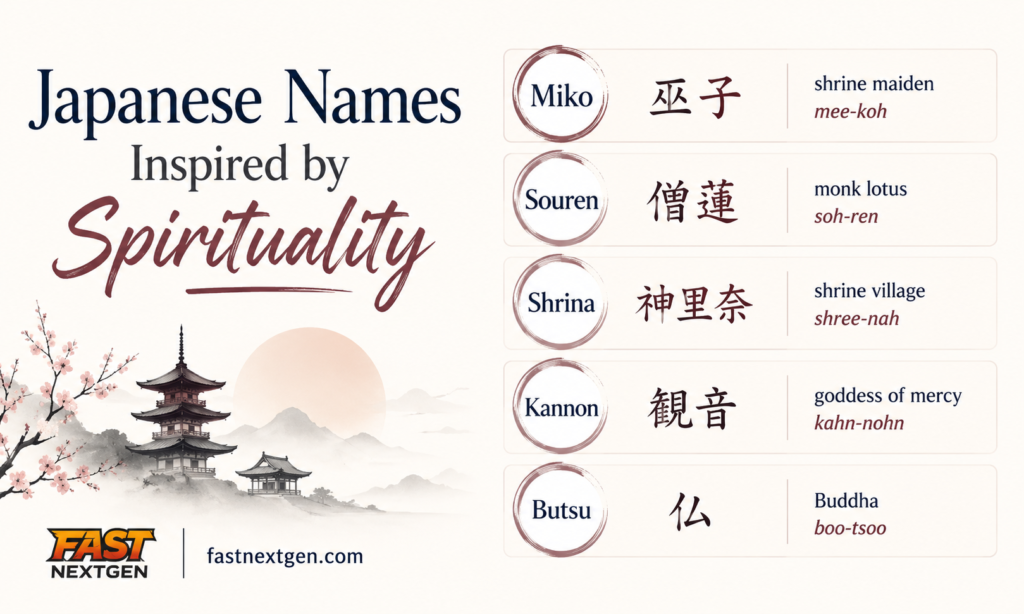 Japanese Names Inspired by Spirituality