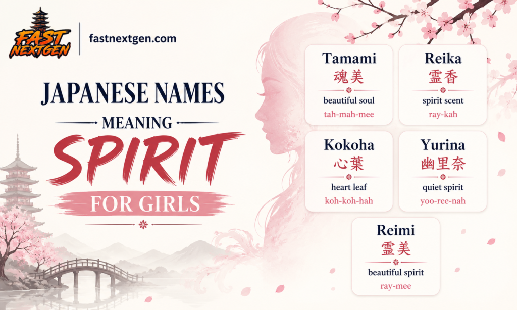 Japanese Names Meaning Spirit for Girls