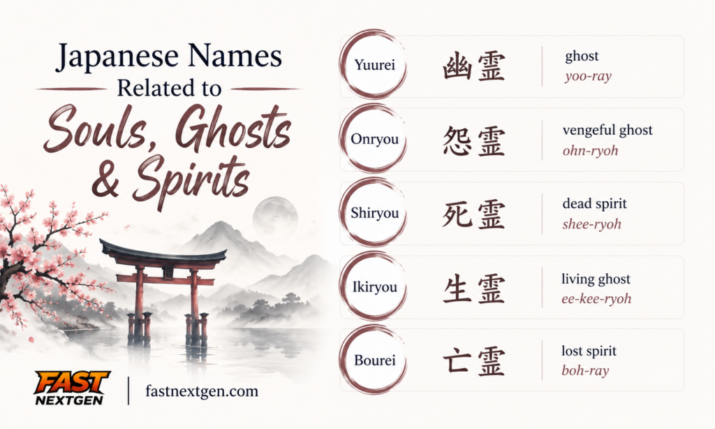Japanese Names Related to Souls, Ghosts & Spirits