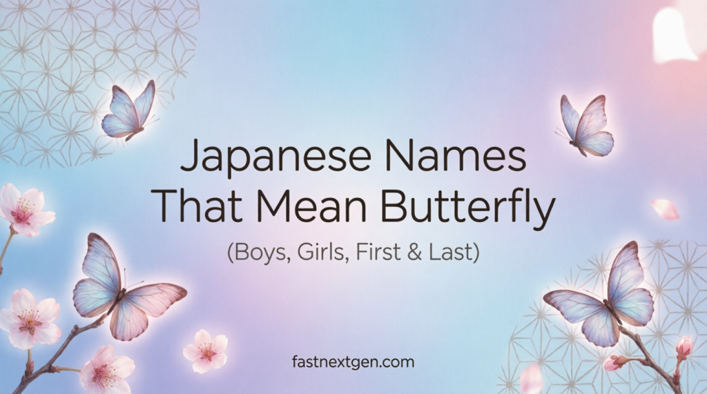 Japanese Names That Mean Butterfly (Boys, Girls, First & Last)