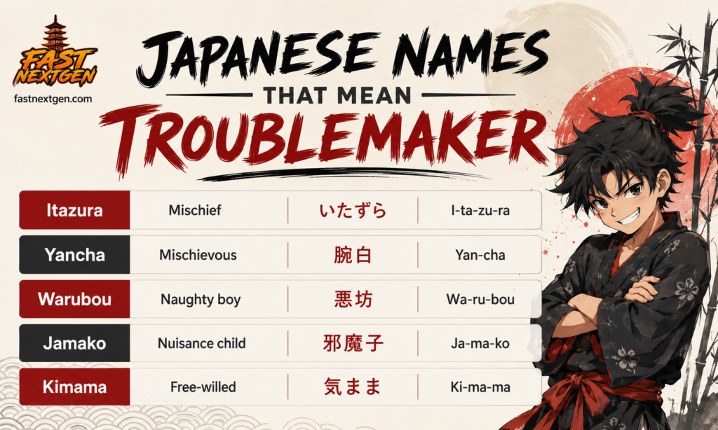 Japanese Names That Mean Troublemaker