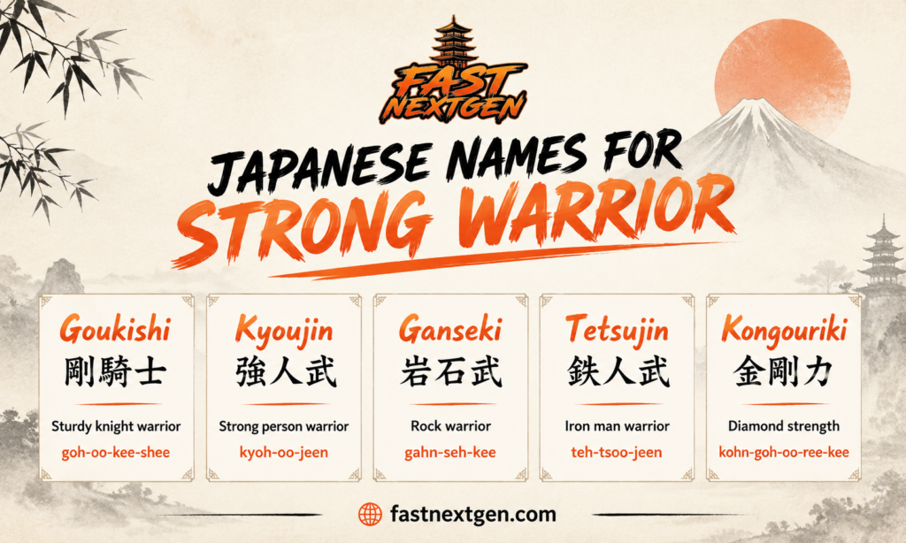 Japanese Names for Strong Warrior