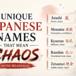 Unique Japanese Names That Mean Chaos (With Meanings)