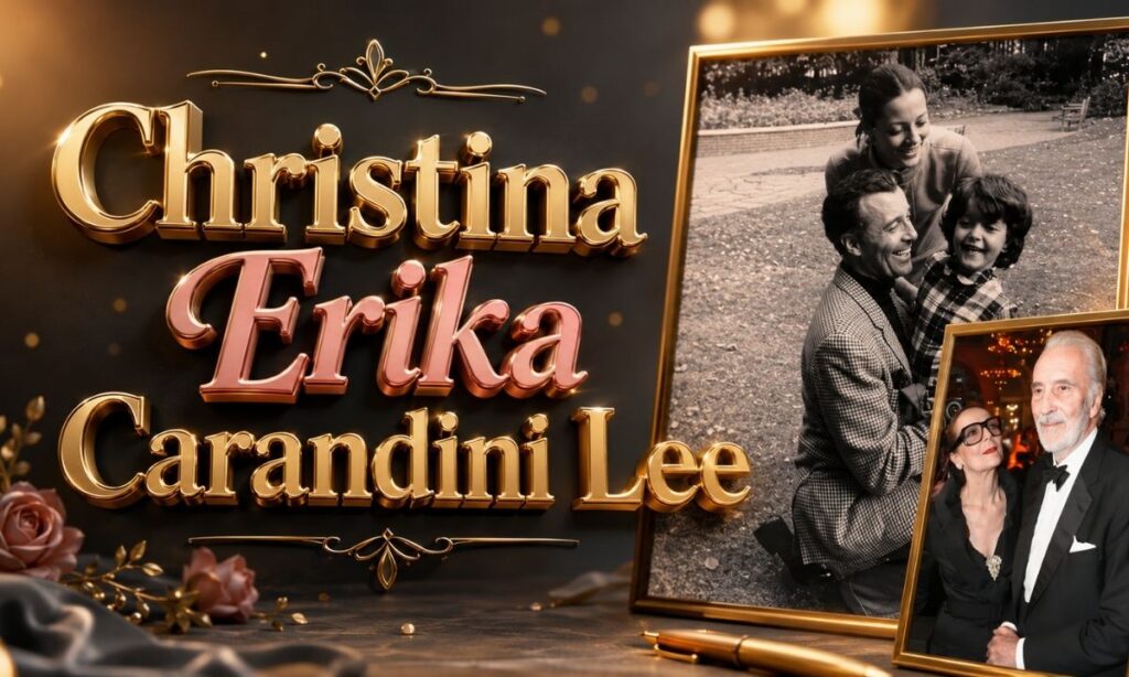 Christina Erika Carandini Lee: Life Beyond Her Father's Fame