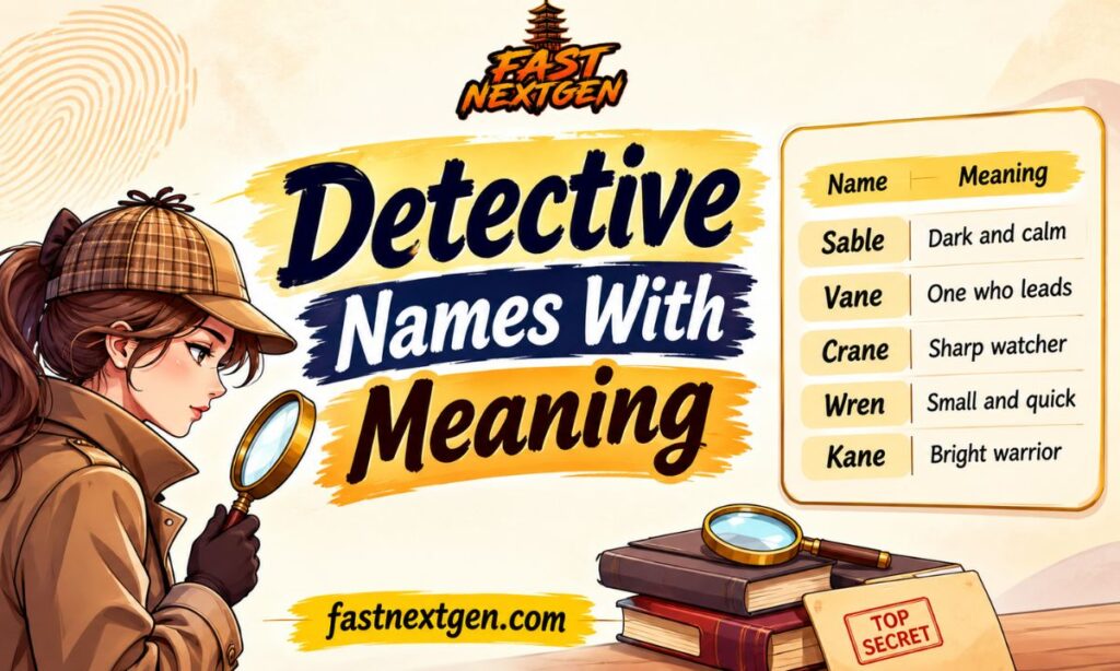 Detective Names With Meaning