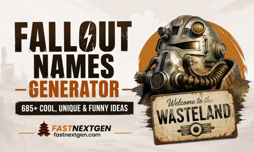 Fallout Names Generator 685+ Cool, Unique & Funny Ideas